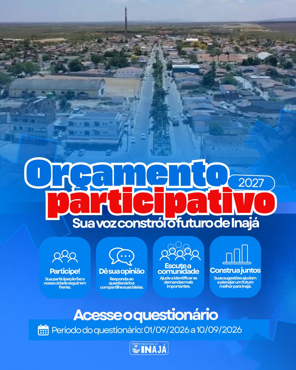 Participe do Orçamento Municipal 2027!